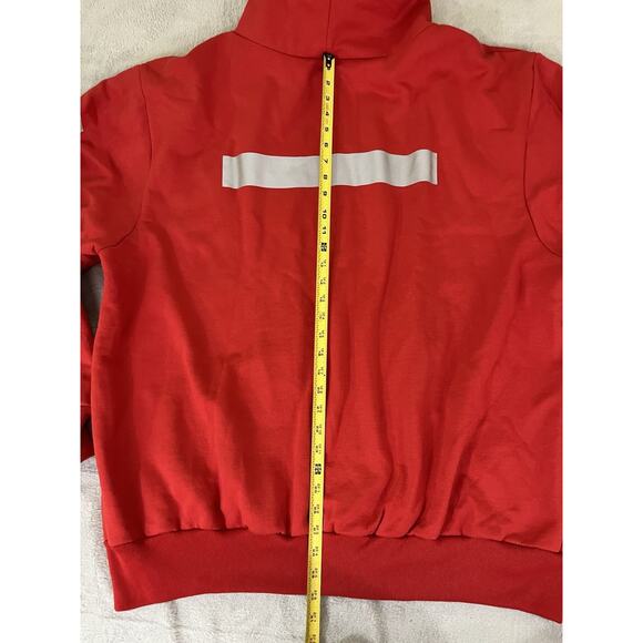 Camber 3X Tall Heavy Thermal Red USA Made Full Zip Hoodie Reflector Jacket LI NY - Picture 14 of 15